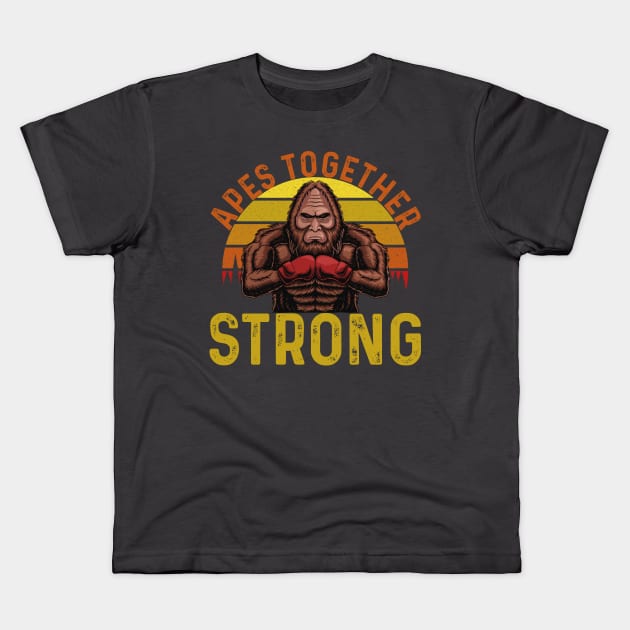 Apes Together Strong Kids T-Shirt by Seaside Designs